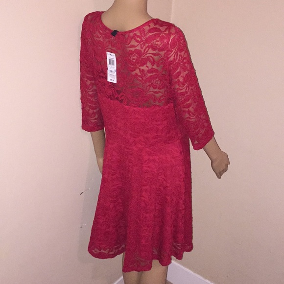 LACE ILLUSION SKATER DRESS 😍😍 - Picture 5 of 8